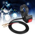 Motorcycle Handlebar Toggle Switch 3-speed Electric Push Button Control Module On-off 22mm 7 8 Inch