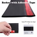 Rv Slide Out Seal 3 Inch Weather Stripping Wipers With Adhesive Tape 25 Ft Truck Black Rubber Strip For Keeping Noise And