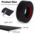 Rv Slide Out Seal 3 Inch Weather Stripping Wipers With Adhesive Tape 25 Ft Truck Black Rubber Strip For Keeping Noise And