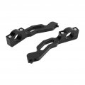 Kimiss Black Sentinel Handguard Snowmobile Mount Brackets Kit Aluminum Replacement For Polaris 600 800 850 Black  Handguards