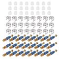 45 Sets Cam Locks For Furniture 32mm Lock Nut And Screw 3 In 1 Connecting Fasteners With Dowel Eccentric Wheels Pre-inserted 