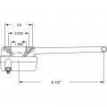 Prime-line Products Th 23024 Single Arm Operator 9-1 2-inch With Crank Right Hand Coppertone