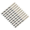 10pcs Straight Shank Twist Drill Bits 4 8mm Gold Titanium Black Nitride Coated High Speed Steel Hss341 With 4 For Stainless 