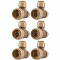 Sharkbite 3 4 Inch X 1 2 Reducing Slip Tee Pack Of 6 Push To Connect Brass Plumbing Fitting Pex Pipe Copper Cpvc Pe-rt Hdpe 