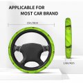 Foruidea Frog Shadow Leaf Car Steering Wheel Cover Neoprene Automotive Anti Slip And Sweat Absorption Auto Wrap Fit Most Cars