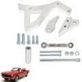 Aluminum Alloy Alternator Bracket Kit For 1970 1985 Torino Ranchero Falcon Bronco F 100 351c Altbrkt Silver Chrome Finish 
