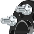 5x4 Wheel Spacers 1 In Bore 67 1mm For Mazda 6 2003 2019 Forged Aluminum Alloy Adapters With 12x1 5 Studs Black 2 Pieces 