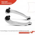 A-premium Set Of 4 Front Upper Forward Rearward Control Arm Kit With Ball Joint Bushing Compatible Audi A6 2006-2011 Quattro
