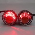 Httmt- Front Clear Led Running Brake Turn Signal Glossy Black Indicator Light Compatible With H-d Xl 883 1200 92-17 P N