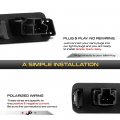 Vipmotoz Full Led License Plate Light For Toyota Camry Highlander Avalon Yaris Prius C 6000k Diamond White 2-pieces Tag Lamp