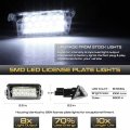 Vipmotoz Full Led License Plate Light For Toyota Camry Highlander Avalon Yaris Prius C 6000k Diamond White 2-pieces Tag Lamp