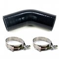 Squirrelly 2 5 Inch Black Silicone Coupler 3 Layers Of Polyester Reinforcement Suitable 45 Degree Turbo Intake Intercooler Pipe 