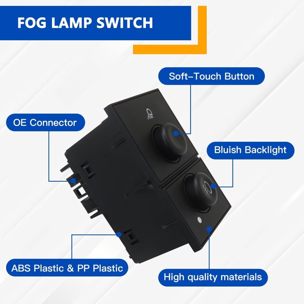 Direct Fit Fog Light Switch Cargo Lamp Replaces 15143597 15076588 D7096c For 2007 Chevy Silverado 2500hd Classic