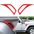 Bonbo 2pcs Exterior Accessories Wheel Eyebrow Side Air Conditioning Vent Outlet Cover Trim For Jeep Wrangler Jl Jlu Sports 