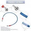 X Autohaux 70cm 27 56 Length 10mm Id Motorcycle Hydraulic Brake Line Oil Hose Pipe 28a 0a Stainless Steel Braided Cable For Atv