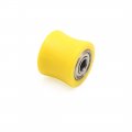 Uxcell 8mm Chain Roller Pulley Tensioner Wheel Guide Yellow For Motorcycle Atv Quad