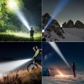 Nicron 1400lumens Rechargeable Tactical Flashlight Led Small Bright Powerful For Camping Charged With Type C Cable 