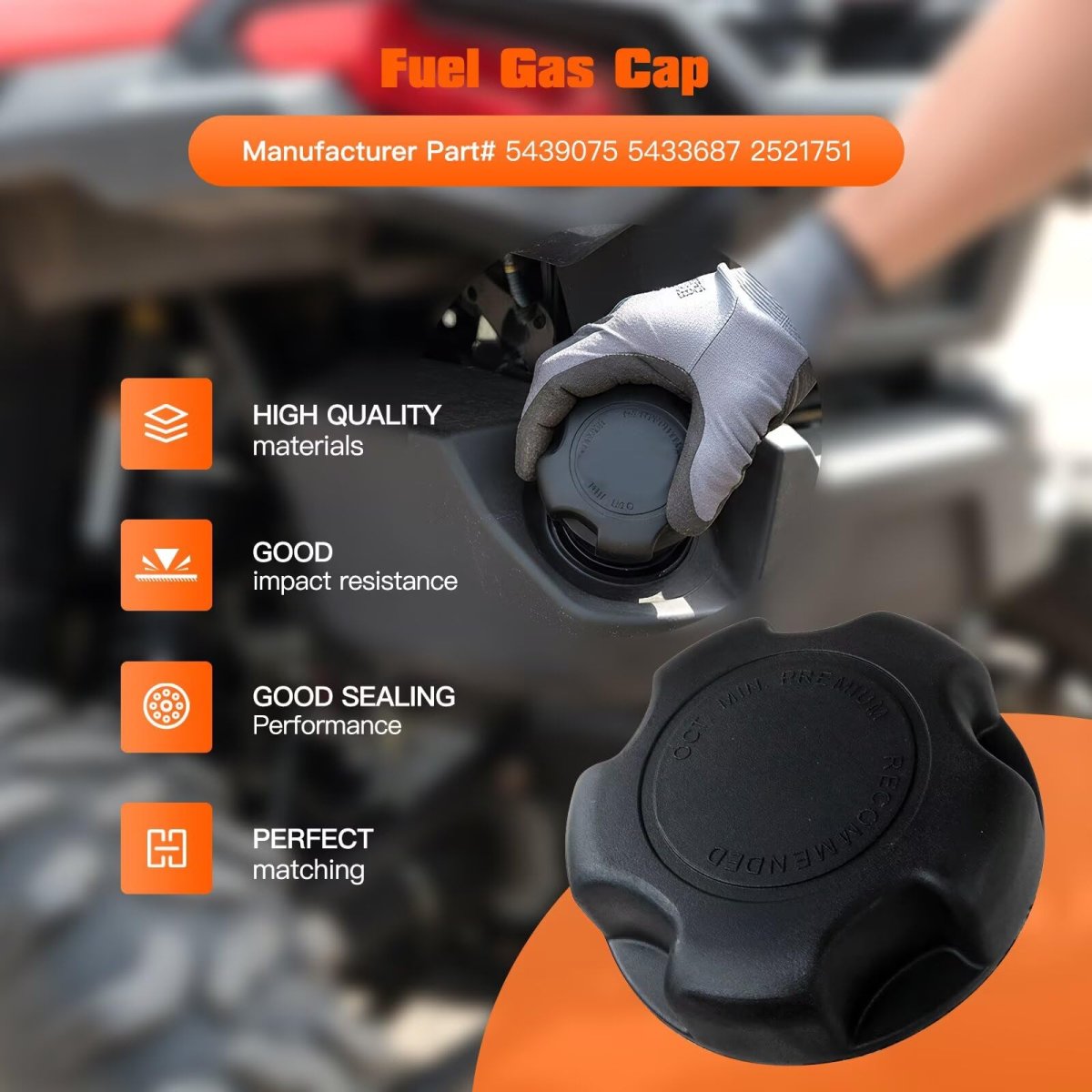 Fuel Cap Gas For Ranger 570 2014-2021