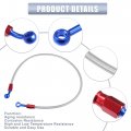 Uxcell 1 Set 70cm 27 56 Length 10mm Id Motorcycle Hydraulic Brake Line Oil Hose Pipe 28a 0a Rubber Braided Cable For Atv
