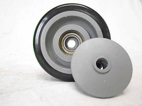 3-1 2 X 1-1 4 Swivel Caster Black Polyurethane Wheel With Brake 300 Lbs Tool Box