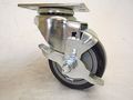 3-1 2 X 1-1 4 Swivel Caster Black Polyurethane Wheel With Brake 300 Lbs Tool Box