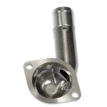 Engine Coolant Thermostat Housing For Kia Spectra 2004 2009 Metal Natural Finish 180 Degrees Neck Angle 0 313 In Mounting Hole 