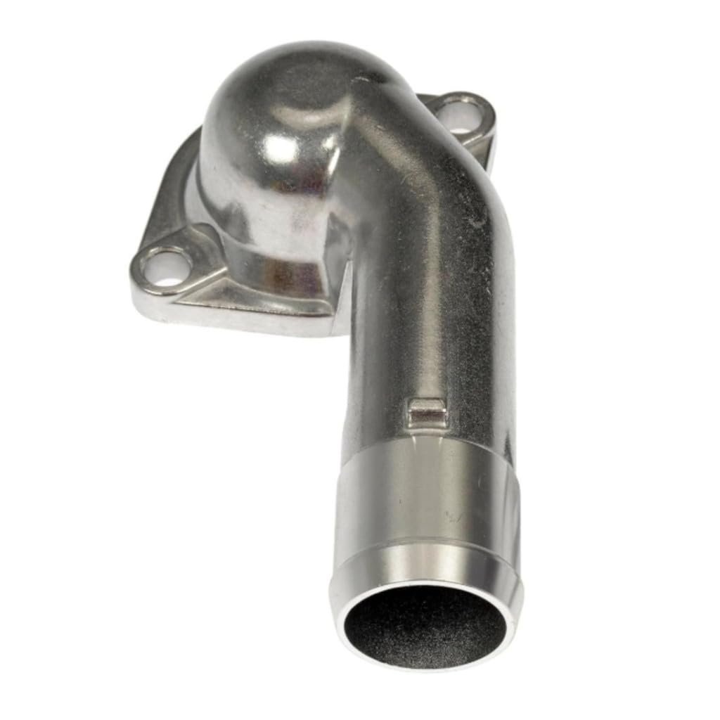 Engine Coolant Thermostat Housing For Kia Spectra 2004 2009 Metal Natural Finish 180 Degrees Neck Angle 0 313 In Mounting Hole