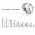 Uxcell M6 Torx Security Screws Kit M6x10 12 16 20 25 30 35 40mm 75pcs 304 Stainless Steel Pan Head Tamper Proof Screw W 1pcs