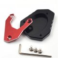 Ledishun Side Stand Enlarger Extension Pad For Kawasaki Versys650 Ninja400 Z400 Ninja250 Z250 Klx250 Red