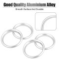 4 Pcs Silver Tone Air Conditioner Vent Ring Inner Trim Aluminum Alloy Decoration Cover For Audi A3 S3 Q2l 2013-2021