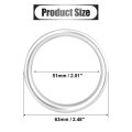 4 Pcs Silver Tone Air Conditioner Vent Ring Inner Trim Aluminum Alloy Decoration Cover For Audi A3 S3 Q2l 2013-2021