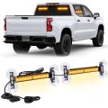 Xridonsen Amber Strobe Lights 2x10 7 Inch 24 Led Emergency Light Bar Warning Flashing Safety Dash Side Window Front Rear 