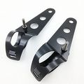 Semt- Fork Tube Side-mount Headlight Brackets For Dyna Fatboys Softails Sportsters B074nlxwc2