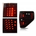 G-plus Led Rear Tail Lights Compatible With Ford F150 2009-2014 Pickup Clear Lens Black Housing Bl3z13405b Bl3z13404b