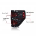 G-plus Led Rear Tail Lights Compatible With Ford F150 2009-2014 Pickup Clear Lens Black Housing Bl3z13405b Bl3z13404b