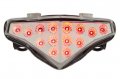 Motodynamic Integrated Sequential Led Tail Lights Clear Lens For 2012-2016 Kawasaki Ninja 650