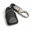 Wfmj Black Leather For Hyundai Elantra Genesis Sonata Kia Sorento Forte Optima Rondo Spectra 3 4 Buttons Smart Key Fob Case