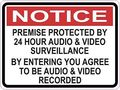3in X 2 25in Notice Premise Protected By 24 Hour Surveillance Sticker Stickertalk 