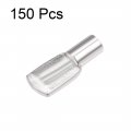 Uxcell Shelf Bracket Pegs 5x19mm Nickel Plated Flat Spoon Shape Holder Support Pins For Cabinet Bookcase 150 Pcs
