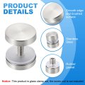 8 Pcs Standoff Screw Caps 0 63 Dia Stainless Steel Nail Accessory Glass With Rubber Gaskets For Acrylic Frame Advertising Board