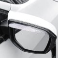 2pcs Car Rear View Mirror Rain Visor Guardbon Fiber Car Side Eyebrow Waterproof Auto Smoke Universal For Cars Truck And Suv 