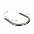 Rear Seat Loop Motorcycle Tail Hoop Frame For Cafe Racer Style Flat Pipe Tube Fit Honda With Brake Turn Signal Light 210mm 8