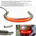 Rear Seat Loop Motorcycle Tail Hoop Frame For Cafe Racer Style Flat Pipe Tube Fit Honda With Brake Turn Signal Light 210mm 8