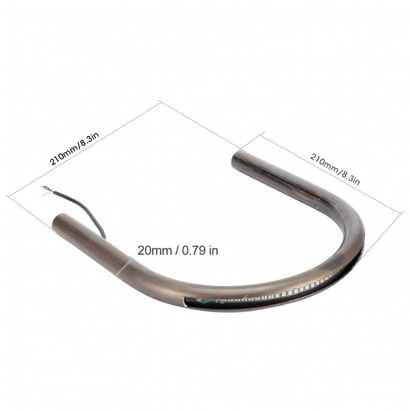 Rear Seat Loop Motorcycle Tail Hoop Frame For Cafe Racer Style Flat Pipe Tube Fit Honda With Brake Turn Signal Light 210mm 8