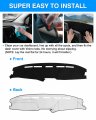 Autorder Dashboard Cover Mat For 1987 1988 1989 1990 1991 Ford F150 F250 F350 Bronco Accessories Dash Glare Uv Rays Protector