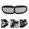 Topteng Front Kidney Grill Grille Gloss Black Diamond For Bmw 1 Series F40 2019-2024