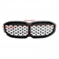 Front Kidney Grill Grille Gloss Black Diamond For Bmw 1 Series F40 2019-2024