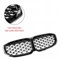 Front Kidney Grill Grille Gloss Black Diamond For Bmw 1 Series F40 2019-2024