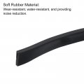 U Channel Edge Trim 11 5ft Length Rubber Guard Seal Strip Protector Flat Fit For 1 5-2mm 15 64 W X 25 32 H Black