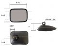 2 Pieces Door Mirror Wide Angle Convex Black Driver Passenger Side Fit 1998-2004 Hino Fe2620 1999-2004 Fb1817 Fd2220 1998-2003
